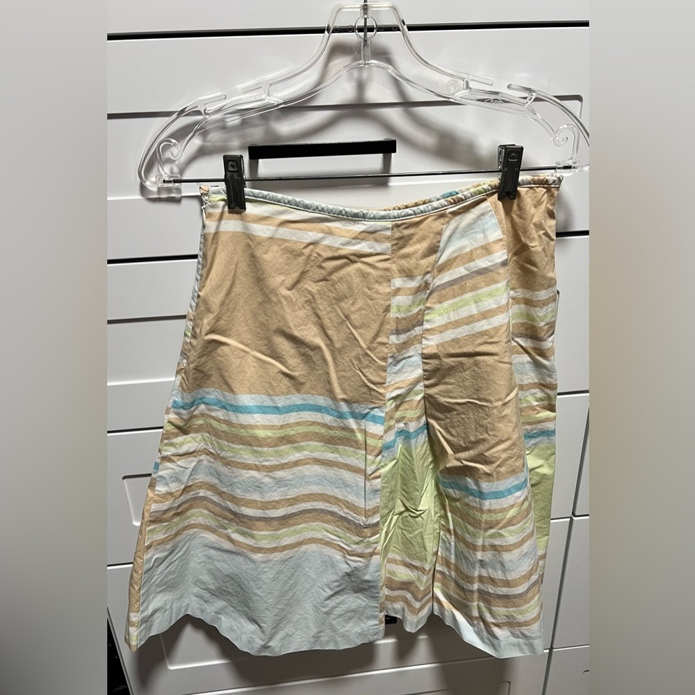 LOFT Multicolor Striped Skirt